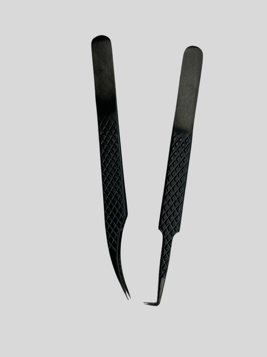 Fiber tip tweezer duo